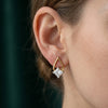 Princess Stone Lab Grown Diamond Fancy Earrings