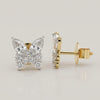 Unique Butterfly Design Earring Marquise and Round Shape Lab Grown Diamond Earring