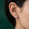 Unique Butterfly Design Earring Marquise and Round Shape Lab Grown Diamond Earring