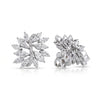Dazzle with Distinction Marquise and Round shaped Solitaire Diamond Earrings