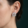 Dazzle with Distinction Marquise and Round shaped Solitaire Diamond Earrings