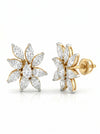 Floral Radiance Lab Grown Diamond Earrings
