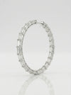 Hoop Long Circle Lab Diamond Earring