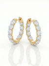 Lab Create Huggie Hoop Diamond Earring