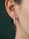 Lab Create Huggie Hoop Diamond Earring