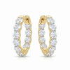 Lab Create Huggie Hoop Diamond Earring