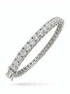 Round Shape Lab-Grown Diamond Tennis Bracelet