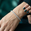 Round Shape Lab-Grown Diamond Tennis Bracelet