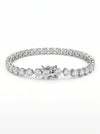 30 Cents Lab Grown Diamond Tennis Bracelet – Elegant Round Cut Design in 18kt White Gold