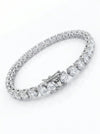 30 Cents Lab Grown Diamond Tennis Bracelet – Elegant Round Cut Design in 18kt White Gold