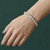 30 Cents Lab Grown Diamond Tennis Bracelet – Elegant Round Cut Design in 18kt White Gold