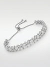 Beautiful Cluster Setting Floral Design Lab Grown Diamond Bracelet