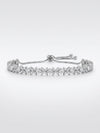 Beautiful Cluster Setting Floral Design Lab Grown Diamond Bracelet