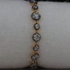 Georgian Style Round Lab Grown Diamond Tennis Bracelet |  Luxury Gold Bracelet