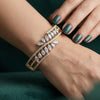 Fancy Lab Grown Diamond Bracelet in Yellow Gold