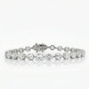 Hexagon-Cut Lab Diamond Tennis Bracelet