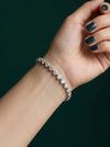 Hexagon-Cut Lab Diamond Tennis Bracelet