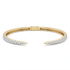 Minimalist Open Cuff Lab Grown Diamond Bangle in 18Kt Gold – Elegant Everyday Bracelet