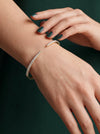 Minimalist Open Cuff Lab Grown Diamond Bangle in 18Kt Gold – Elegant Everyday Bracelet