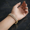 Floral Vine Lab Grown Diamond Bracelet in 18kt Gold – Elegant Marquise and Pear Cut Design
