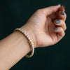 Luxury 0.22 Ct Each Lab-Grown Diamond Tennis Bracelet – Gold Setting