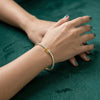 0.05 Carat Each Lab-Grown Diamond Tennis Bracelet, Delicate Gold Design