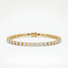 0.16 carat Each Lab Grown Diamond Tennis Bracelet In 18kt Gold