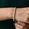 0.16 carat Each Lab Grown Diamond Tennis Bracelet In 18kt Gold