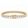 0.12 Carat Each Lab-Grown Diamond Tennis Bracelet in Gold