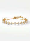 Lab Grown Diamond Adjustable Gold Bracelet