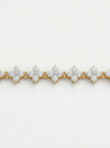 Lab Grown Diamond Adjustable Gold Bracelet