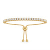Adjustable Gold Bracelet with Lab Grown Diamonds
