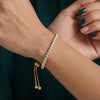 Adjustable Gold Bracelet with Lab Grown Diamonds