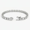 Emerald and Round Cut Lab Grown Diamond Tennis Bracelet