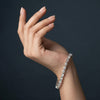 Emerald and Round Cut Lab Grown Diamond Tennis Bracelet
