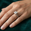 2.55 Carat Princess Shape Solitaire Lab Grown Diamond Engagement Ring