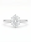 1.5 Carat Solitaire Oval shape Lab Grown Diamond Wedding Ring
