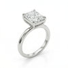 Lab Created Radiant Shaped Solitaire Diamond Ring