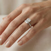 Lab Created Radiant Shaped Solitaire Diamond Ring