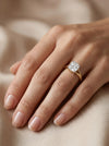 3.01 CT F VS1 IGI Cushion Shape Solitaire Diamond Ring