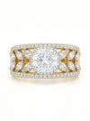 Fancy Lab Created Diamond Wedding Ring