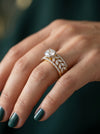 Fancy Lab Created Diamond Wedding Ring