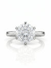Women's Wedding Lab Made Round Diamond Ring