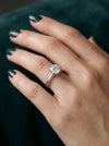 Women's Wedding Lab Made Round Diamond Ring