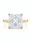 5.26 Carat Solitaire Princess Shape Engagement Diamond Ring