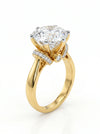 Lab Created Regal Bloom Solitaire Ring
