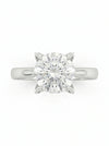 Italian Style luce Solitaire Lab Diamond Ring