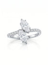Two Stone Lab Made Wedding Diamond Ring