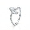 Two Stone Lab Made Wedding Diamond Ring