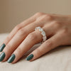 Crown of Brilliance Hiddent Halo Lab ade Diamond Band
